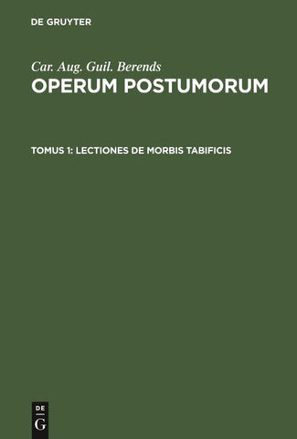 Lectiones de morbis tabificis
