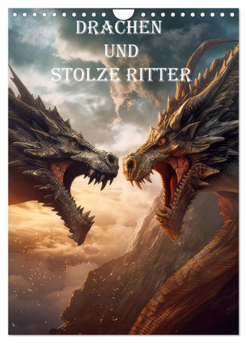 Drachen und stolze Ritter (Wandkalender 2027 DIN A4 hoch), CALVENDO Monatskalender