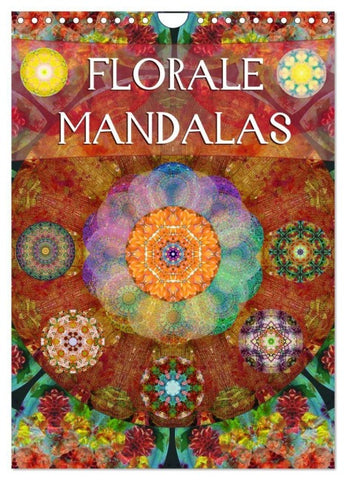 FLORALE MANDALAS (Wandkalender 2027 DIN A4 hoch), CALVENDO Monatskalender