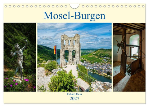 Mosel-Burgen (Wandkalender 2027 DIN A4 quer), CALVENDO Monatskalender
