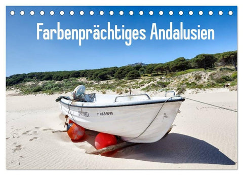 Farbenprächtiges Andalusien (Tischkalender 2027 DIN A5 quer), CALVENDO Monatskalender