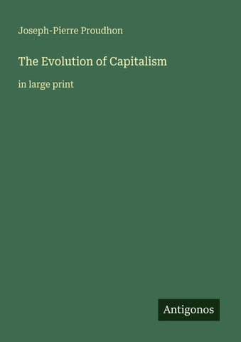 The Evolution of Capitalism