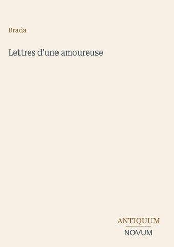 Lettres d'une amoureuse