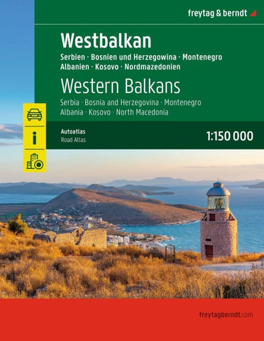 freytag & berndt Autoatlas Westbalkan 1:150.000