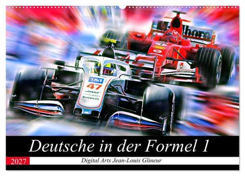 Deutsche in der Formel 1 (Wandkalender 2027 DIN A2 quer), CALVENDO Monatskalender