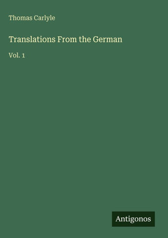 Translations From the German
