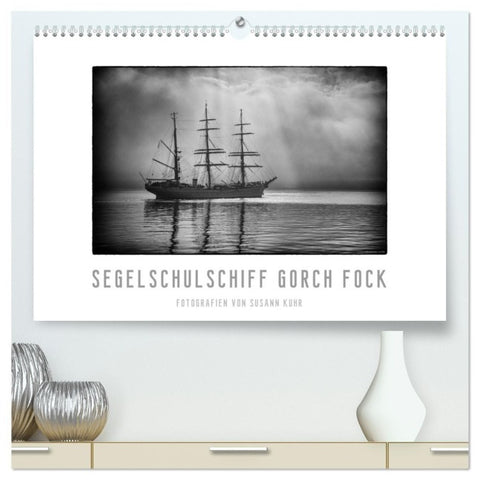 Gorch Fock - zeitlose Eindrücke (hochwertiger Premium Wandkalender 2027 DIN A2 quer), Kunstdruck in Hochglanz