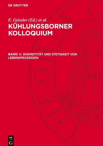 Diskretität und Stetigkeit von Lebensprozessen