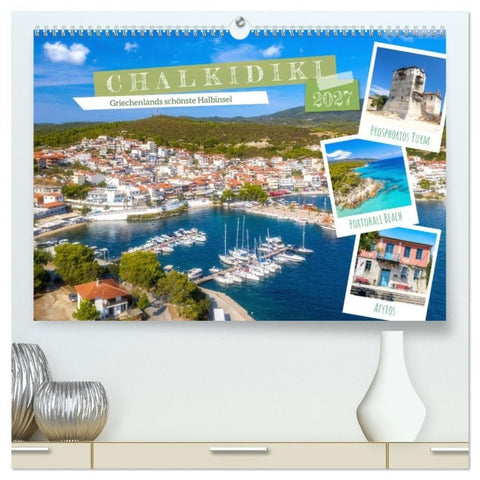 Chalkidiki - Griechenlands schönste Halbinsel (hochwertiger Premium Wandkalender 2027 DIN A2 quer), Kunstdruck in Hochglanz