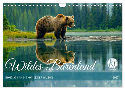 Wildes Bärenland (Wandkalender 2027 DIN A4 quer), CALVENDO Monatskalender
