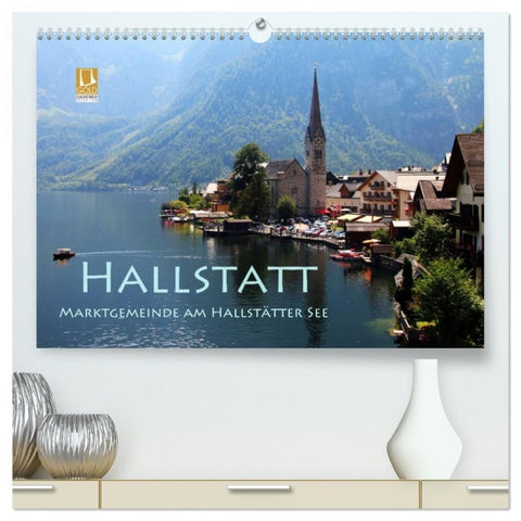Hallstatt, Marktgemeinde am Hallstätter See (hochwertiger Premium Wandkalender 2026 DIN A2 quer), Kunstdruck in Hochglanz