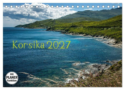 Korsika 2027 (Tischkalender 2027 DIN A5 quer), CALVENDO Monatskalender