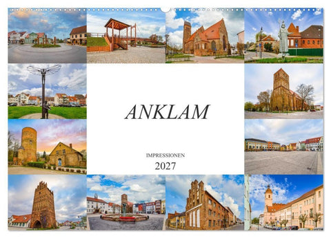 Anklam Impressionen (Wandkalender 2027 DIN A2 quer), CALVENDO Monatskalender