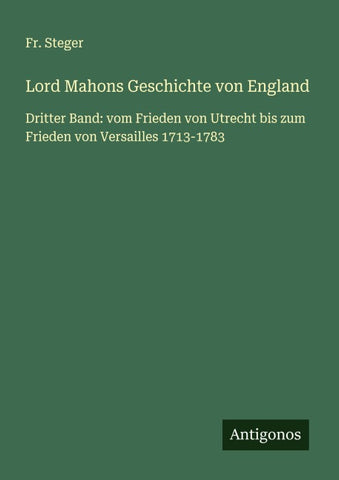 Lord Mahons Geschichte von England