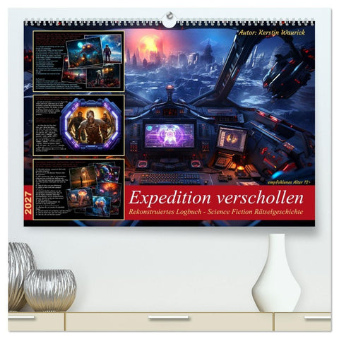 Expedition verschollen (hochwertiger Premium Wandkalender 2027 DIN A2 quer), Kunstdruck in Hochglanz