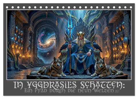 In Yggdrasils Schatten: Ein Pfad durch die neun Welten (Tischkalender 2027 DIN A5 quer), CALVENDO Monatskalender
