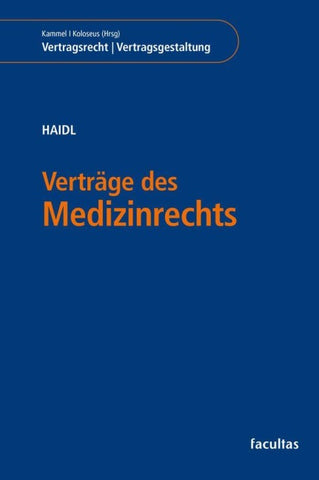 Verträge des Medizinrechts