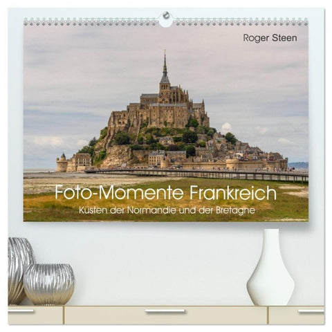Küsten der Normandie und der Bretagne (hochwertiger Premium Wandkalender 2027 DIN A2 quer), Kunstdruck in Hochglanz