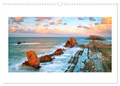 Wilde und romantische Küsten (Wandkalender 2026 DIN A3 quer), CALVENDO Monatskalender