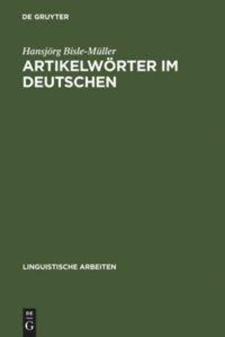 Artikelwörter im Deutschen