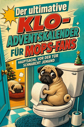 Der ultimative Klo-Adventskalender für Mops-Fans