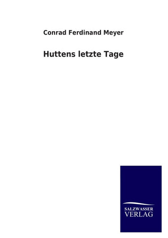Huttens letzte Tage