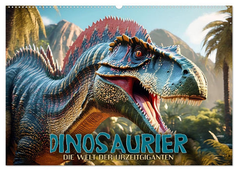 Dinosaurier - die Welt der Urzeitgiganten (Wandkalender 2026 DIN A2 quer), CALVENDO Monatskalender