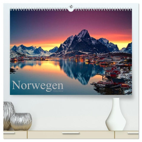 Norwegen (hochwertiger Premium Wandkalender 2027 DIN A2 quer), Kunstdruck in Hochglanz