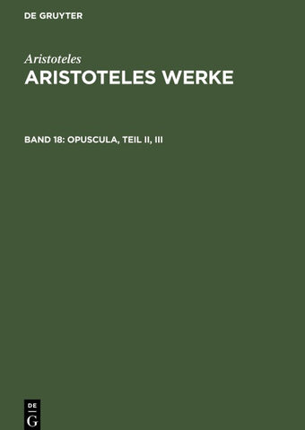 Opuscula, Teil II, III