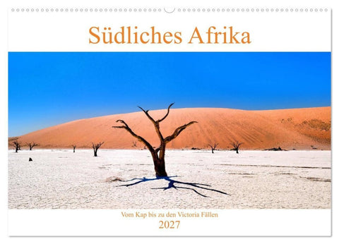 Südliches Afrika - Vom Kap bis zu den Victoria Fällen (Wandkalender 2027 DIN A2 quer), CALVENDO Monatskalender