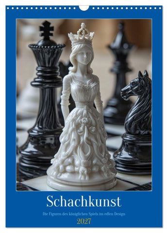 Schachkunst (Wandkalender 2027 DIN A3 hoch), CALVENDO Monatskalender