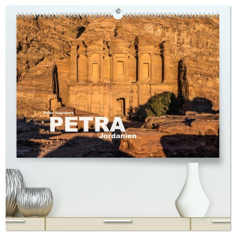 Petra - Jordanien (hochwertiger Premium Wandkalender 2026 DIN A2 quer), Kunstdruck in Hochglanz