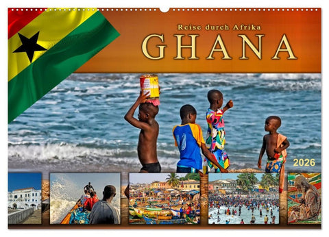 Reise durch Afrika - Ghana (Wandkalender 2026 DIN A2 quer), CALVENDO Monatskalender