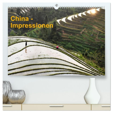 China-Impressionen (hochwertiger Premium Wandkalender 2027 DIN A2 quer), Kunstdruck in Hochglanz
