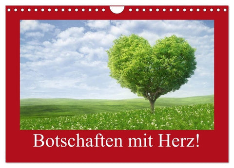 Botschaften mit Herz! (Wandkalender 2027 DIN A4 quer), CALVENDO Monatskalender