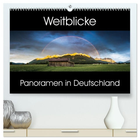 Weitblicke - Panoramen (hochwertiger Premium Wandkalender 2027 DIN A2 quer), Kunstdruck in Hochglanz