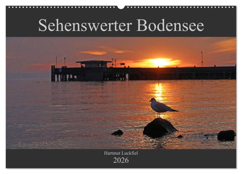 Sehenswerter Bodensee (Wandkalender 2026 DIN A2 quer), CALVENDO Monatskalender