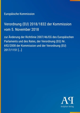Verordnung (EU) 2018/1832 der Kommission vom 5. November 2018