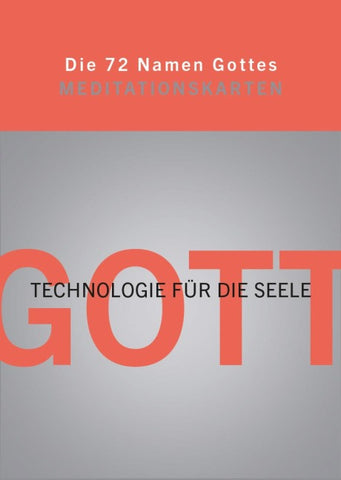 Die 72 Namen Gottes. 72 Meditationskarten