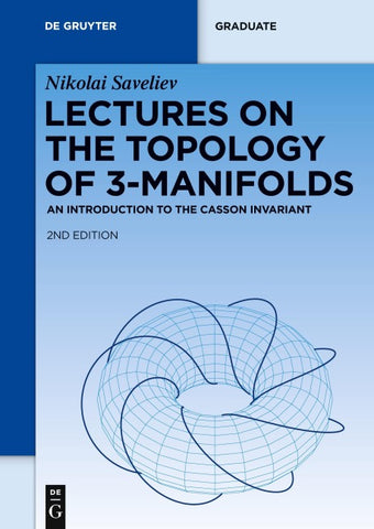 Lectures on the Topology of 3-Manifolds