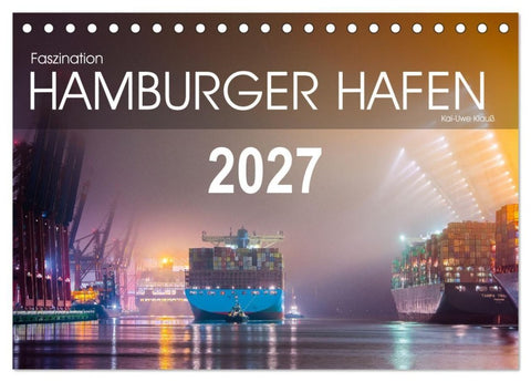 Faszination Hamburger Hafen (Tischkalender 2027 DIN A5 quer), CALVENDO Monatskalender