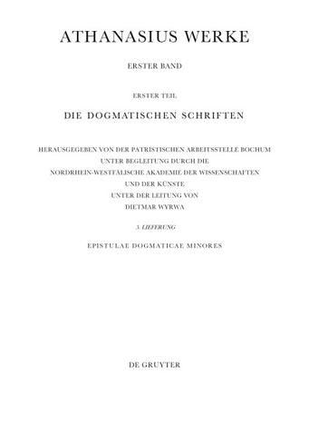 Epistulae Dogmaticae Minores