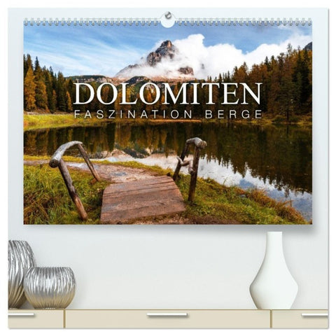 Die Dolomiten - Faszination Berge (hochwertiger Premium Wandkalender 2026 DIN A2 quer), Kunstdruck in Hochglanz