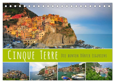 Cinque Terre - die bunten Dörfer Liguriens (Tischkalender 2027 DIN A5 quer), CALVENDO Monatskalender