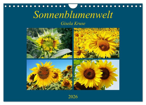 Sonnenblumenwelt (Wandkalender 2026 DIN A4 quer), CALVENDO Monatskalender