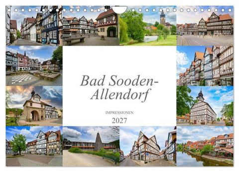 Bad Sooden-Allendorf Impressionen (Wandkalender 2027 DIN A4 quer), CALVENDO Monatskalender