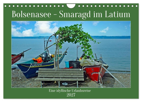 Bolsenasee Smaragd im Latium (Wandkalender 2027 DIN A4 quer), CALVENDO Monatskalender