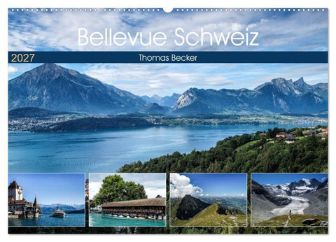 Bellevue Schweiz (Wandkalender 2027 DIN A2 quer), CALVENDO Monatskalender