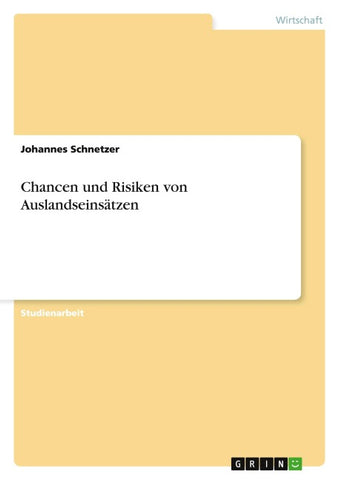 Chancen und Risiken von Auslandseinsätzen