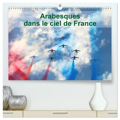 Arabesques dans le ciel de France (Calendrier mural haut de gamme 2027 DIN A2 vertical), CALVENDO calendrier mensuel